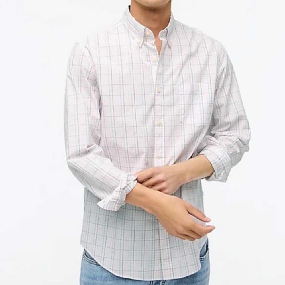 J. Crew Gingham Flex Casual Shirt